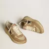 Running Sole LTD din nailon și nubuc, cu stea și călcâi din piele Running Sole LTD din nailon și nubuc, cu stea și călcâi din piele