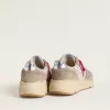 Running Sole LTD din nailon roz cu stea din piele albă Running Sole LTD din nailon roz cu stea din piele albă