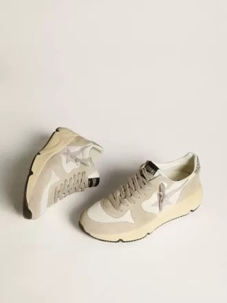 Running Sole LTD din plasă cu stea din piele și talpă cu glitter Running Sole LTD din plasă cu stea din piele și talpă cu glitter