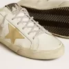 Saboturi Super-Star pentru femei, cu stea din piele de căprioară aurie și căptușeală din piele de oaie Saboturi Super-Star pentru femei, cu stea din piele de căprioară aurie și căptușeală din piele de oaie