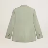 Sacou blazer pentru femei din lână verde salvie Sacou blazer pentru femei din lână verde salvie