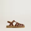 Sandale Maxime Junior din piele maro