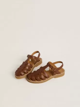 Sandale Maxime Young din piele maro
