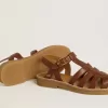Sandale Maxime Young din piele maro