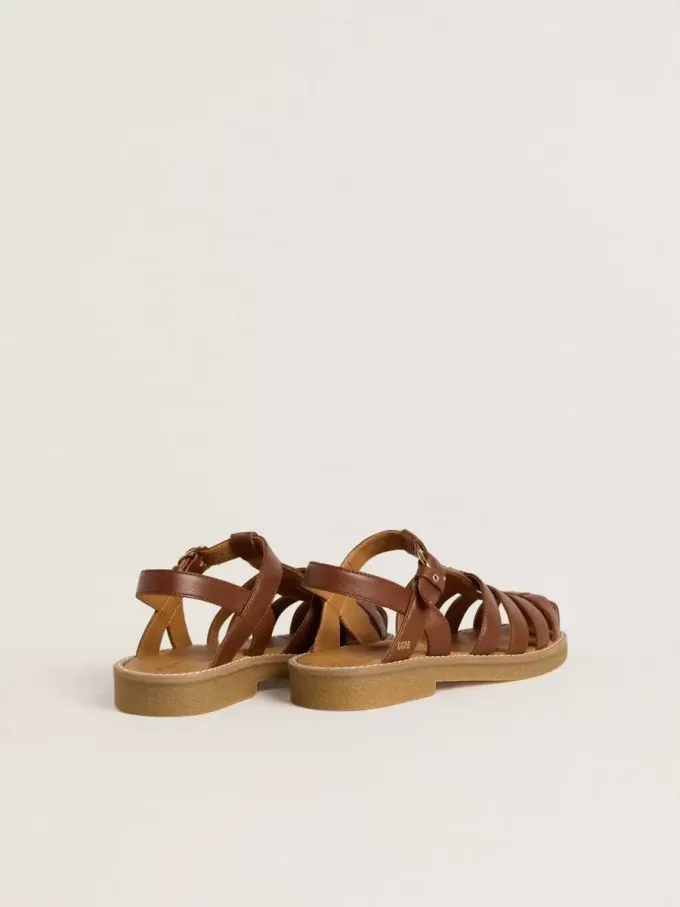Sandale Maxime Young din piele maro
