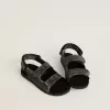 Sandale Noa Young din piele neagră uzată Sandale Noa Young din piele neagră uzată