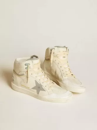 Sky-Star pentru bărbați, din piele, cu stea din piele albastră deschisă și talpă albă Sky-Star pentru bărbați, din piele, cu stea din piele albastră deschisă și talpă albă