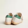 Super-Star LTD din piele de căprioară cu stea din piele roz și călcâi verde