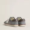 Super-Star LTD din piele nubuc albastru deschis, cu stea din piele albă și călcâi din piele maro Super-Star LTD din piele nubuc albastru deschis, cu stea din piele albă și călcâi din piele maro