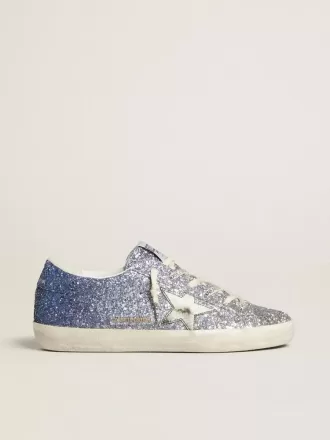 Super-Star LTD în culori multicolore strălucitoare, cu stea din piele metalică argintie