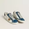 Super-Star LTD pentru bărbați, cu stea din piele cu imprimeu crocodil de culoare tutun și călcâi din piele neagră Super-Star LTD pentru bărbați, cu stea din piele cu imprimeu crocodil de culoare tutun și călcâi din piele neagră