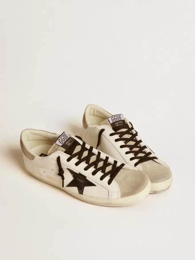 Super-Star LTD pentru bărbați, cu stea din piele neagră cu imprimeu crocodil și inserții din piele de căprioară Super-Star LTD pentru bărbați, cu stea din piele neagră cu imprimeu crocodil și inserții din piele de căprioară