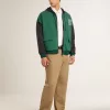 Super-Star LTD pentru bărbați, cu stea și călcâi din nubuc verde militar Super-Star LTD pentru bărbați, cu stea și călcâi din nubuc verde militar