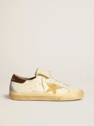 Super-Star LTD pentru bărbați, din piele nappa, cu stea din piele de căprioară și talpă maro Super-Star LTD pentru bărbați, din piele nappa, cu stea din piele de căprioară și talpă maro