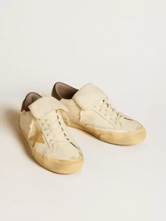Super-Star LTD pentru bărbați, din piele nappa, cu stea din piele de căprioară și talpă maro Super-Star LTD pentru bărbați, din piele nappa, cu stea din piele de căprioară și talpă maro