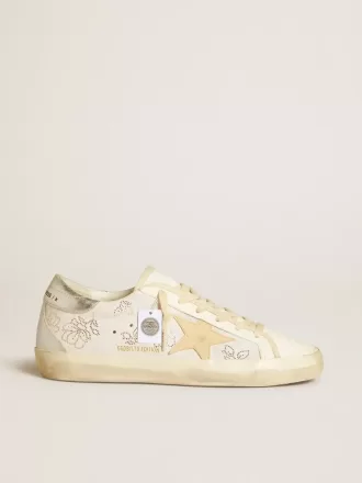 Super-Star LTD pentru femei, cu cristale Swarovski și stea din piele gri fumurie
