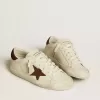 Super-Star LTD pentru femei, cu stea din piele întoarsă și călcâi cu cristale Swarovski Super-Star LTD pentru femei, cu stea din piele întoarsă și călcâi cu cristale Swarovski