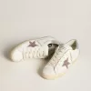 Super-Star LTD pentru femei, cu stea multicoloră strălucitoare și călcâi din piele de căprioară Super-Star LTD pentru femei, cu stea multicoloră strălucitoare și călcâi din piele de căprioară