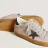 Super-Star LTD pentru femei, din piele de căprioară liliac, cu stea și călcâi din piele de căprioară albastru închis Super-Star LTD pentru femei, din piele de căprioară liliac, cu stea și călcâi din piele de căprioară albastru închis