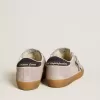 Super-Star LTD pentru femei, din piele de căprioară liliac, cu stea și călcâi din piele de căprioară albastru închis Super-Star LTD pentru femei, din piele de căprioară liliac, cu stea și călcâi din piele de căprioară albastru închis