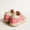 Super-Star LTD pentru femei, din piele de căprioară roșie, cu stea argintie și talpă din piele Super-Star LTD pentru femei, din piele de căprioară roșie, cu stea argintie și talpă din piele