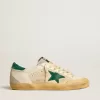 Super-Star Penstar pentru bărbați, din piele nappa și nailon, cu stea și călcâi din piele de căprioară verde Super-Star Penstar pentru bărbați, din piele nappa și nailon, cu stea și călcâi din piele de căprioară verde
