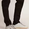 Super-Star pentru bărbați, cu stea din piele întoarsă și bandă albastră pe călcâi Super-Star pentru bărbați, cu stea din piele întoarsă și bandă albastră pe călcâi
