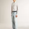 Super-Star pentru bărbați din piele cu stea din denim negru și călcâi din piele neagră Super-Star pentru bărbați din piele cu stea din denim negru și călcâi din piele neagră