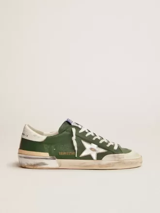 Super-Star pentru bărbați din piele verde și multifoxing Super-Star pentru bărbați din piele verde și multifoxing