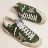 Super-Star pentru bărbați din piele verde și multifoxing Super-Star pentru bărbați din piele verde și multifoxing