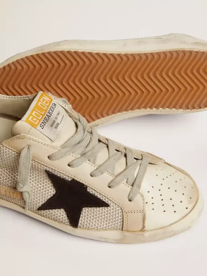 Super-Star pentru femei din piele cu stea neagră