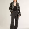 Super-Star pentru femei din piele de căprioară și cristale Swarovski cu stea argintie Super-Star pentru femei din piele de căprioară și cristale Swarovski cu stea argintie