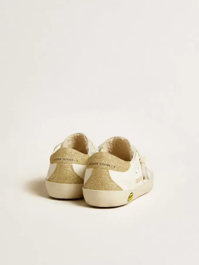 Super-Star Young cu stea din piele liliac și călcâi cu glitter Super-Star Young cu stea din piele liliac și călcâi cu glitter