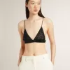 Top negru croșetat pentru femei, cu cristale Top negru croșetat pentru femei, cu cristale