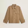 Trench oversized pentru femei cu cristale