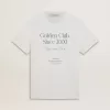 Tricou alb din bumbac pentru bărbați, cu imprimeu verde Tricou alb din bumbac pentru bărbați, cu imprimeu verde