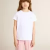 Tricou alb și argintiu cu logo și stea maxi din sclipici argintiu Tricou alb și argintiu cu logo și stea maxi din sclipici argintiu