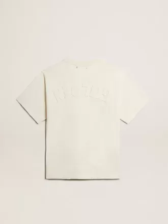 Tricou alb învechit cu logo inversat pe spate – Jersey Capsule Tricou alb învechit cu logo inversat pe spate – Jersey Capsule