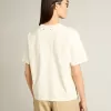 Tricou alb învechit cu logo inversat pe spate – Jersey Capsule