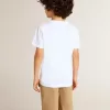 Tricou alb pentru băieți cu imprimeu multicolor Golden Tricou alb pentru băieți cu imprimeu multicolor Golden