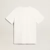 Tricou alb pentru bărbați cu finisaj uzat Tricou alb pentru bărbați cu finisaj uzat