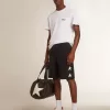 Tricou alb pentru bărbați cu stea albastră închisă pe spate Tricou alb pentru bărbați cu stea albastră închisă pe spate