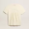 Tricou alb pentru bărbați, din bumbac, cu imprimeu pe față Tricou alb pentru bărbați, din bumbac, cu imprimeu pe față