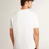 Tricou alb pentru bărbați, din bumbac, cu inscripție neagră Tricou alb pentru bărbați, din bumbac, cu inscripție neagră