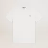 Tricou alb pentru femei, cu stea argintie strălucitoare pe partea din față Tricou alb pentru femei, cu stea argintie strălucitoare pe partea din față