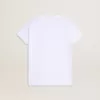 Tricou alb pentru fete cu litere aurii și sclipici roz Tricou alb pentru fete cu litere aurii și sclipici roz