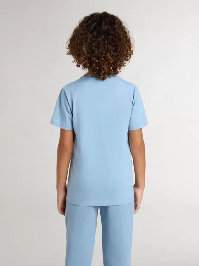 Tricou albastru deschis pentru băieți, cu imprimeu Tricou albastru deschis pentru băieți, cu imprimeu