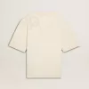 Tricou CNY alb uzat, croială lejeră Tricou CNY alb uzat, croială lejeră