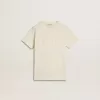 Tricou crem pentru băieți, cu logo în relief Tricou crem pentru băieți, cu logo în relief