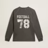 Tricou cu mâneci lungi pentru bărbați, din bumbac antracit, cu logo pe spate Tricou cu mâneci lungi pentru bărbați, din bumbac antracit, cu logo pe spate